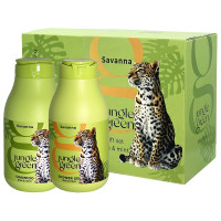 Jungle Green Savanna Подарочный набор Лайм и мята (Шампунь для волос 250мл + Гель для душа 250мл)