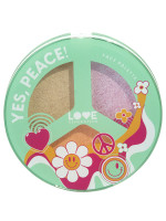 Палетка для лица Yes, Peace!, тон 04 золотой/голубой/персиковый