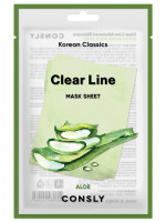 Clear Line Тканевая маска Увлажняющая с экстрактом алоэ 25мл