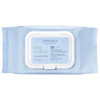 Салфетки для умывания и снятия макияжа Super Aqua Ultra Hyalron 30шт